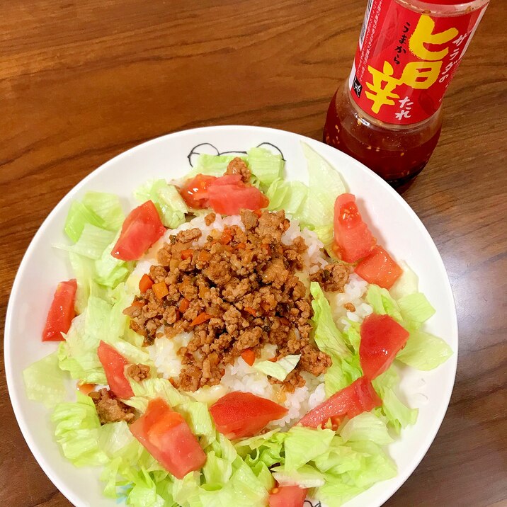 チーズ入りタコライス 旨辛たれかけ レシピ 作り方 By 水玉模様 楽天レシピ チーズ入りタコライス 旨辛たれかけ レシピ 作り方 By 水玉模様 楽天レシピ
